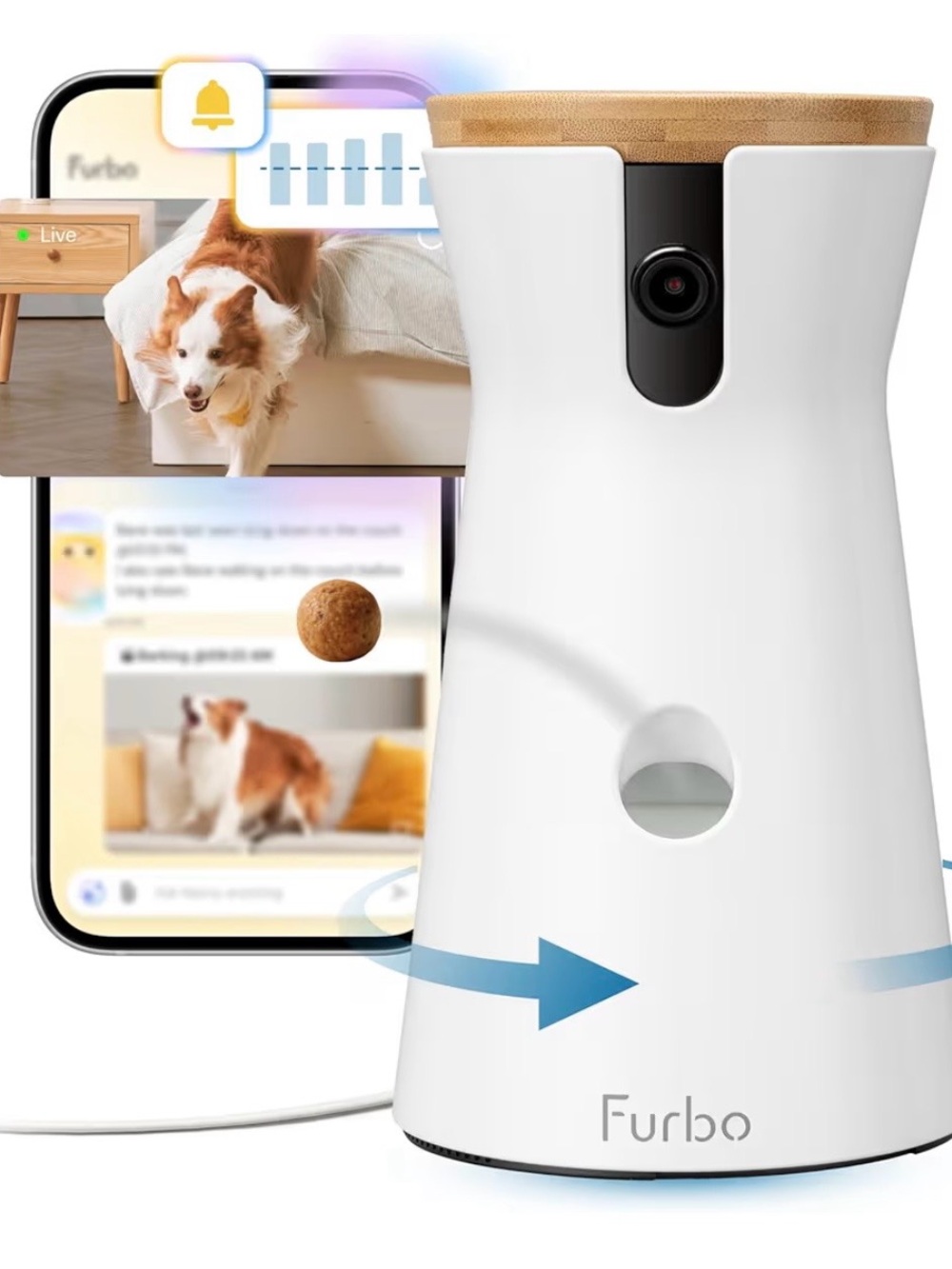 Furbo White Interactive Dog Camera & Treat Dispenser